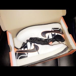 Air Force 1 Orange Black and White